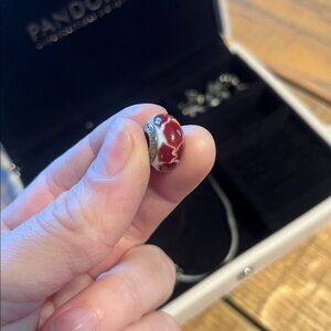 Pandora South African giraffes murano glass charm dangle big